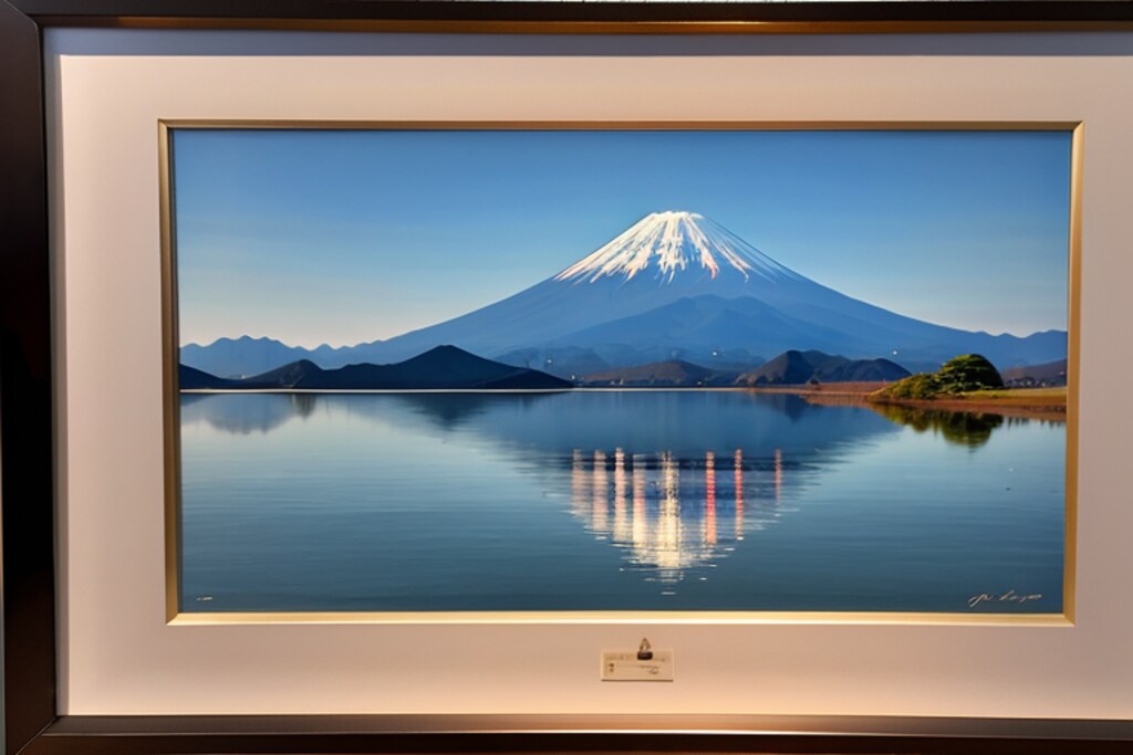 ちちぷいさま3周年おめでとうございますの鏡富士