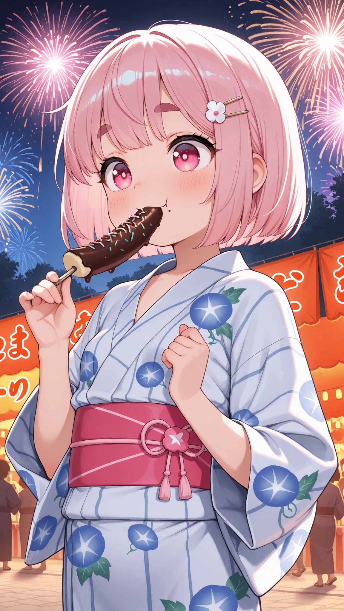 先輩とお祭りに