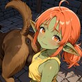 犬の世話する雌ゴブリンギギのお話 3枚目