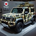 迷彩柄のスズキジムニー装甲車 3枚目