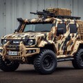 迷彩柄のスズキジムニー装甲車 2枚目