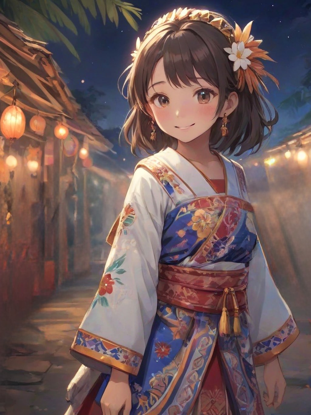 よなぐに王国の少女