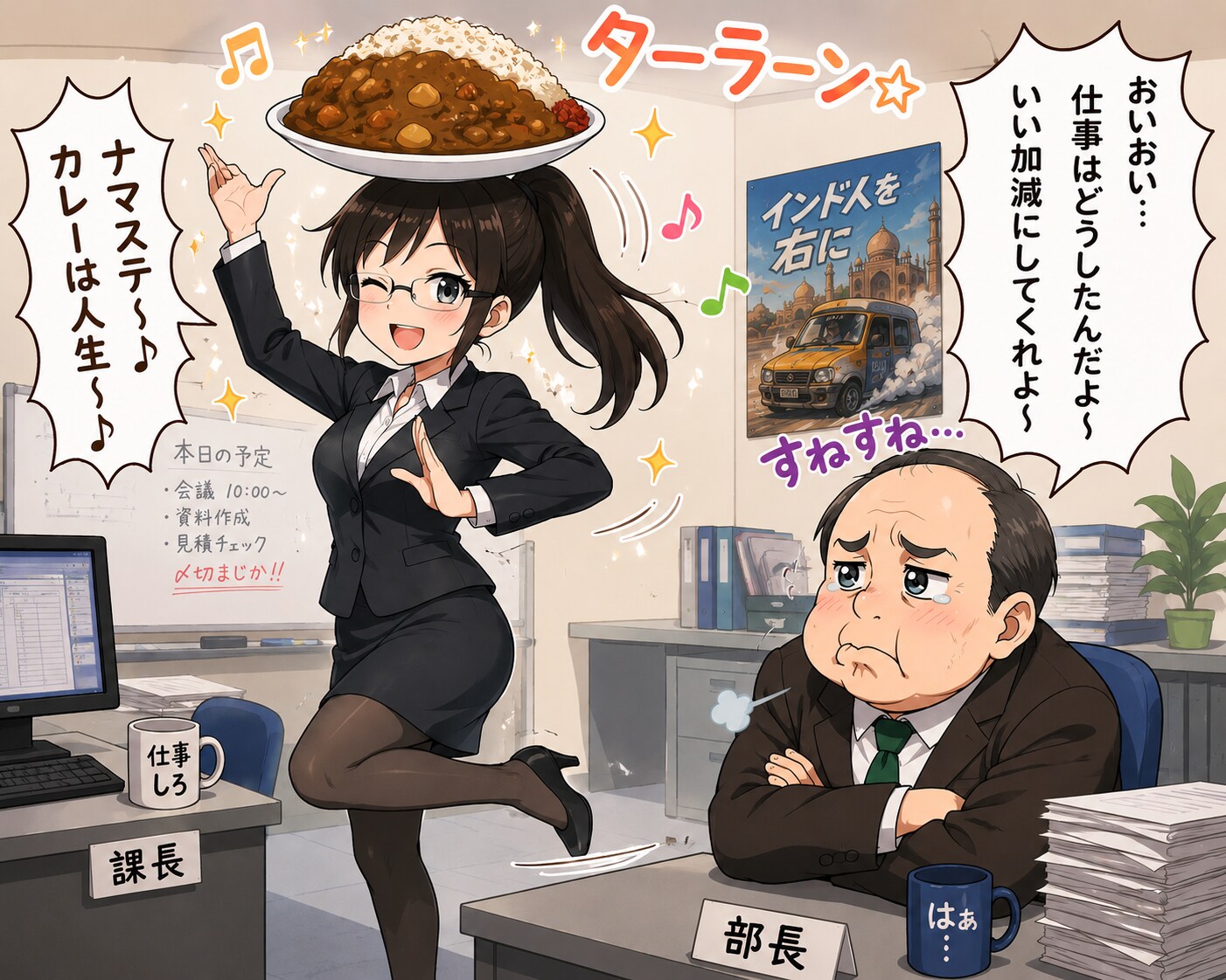インド人を右に