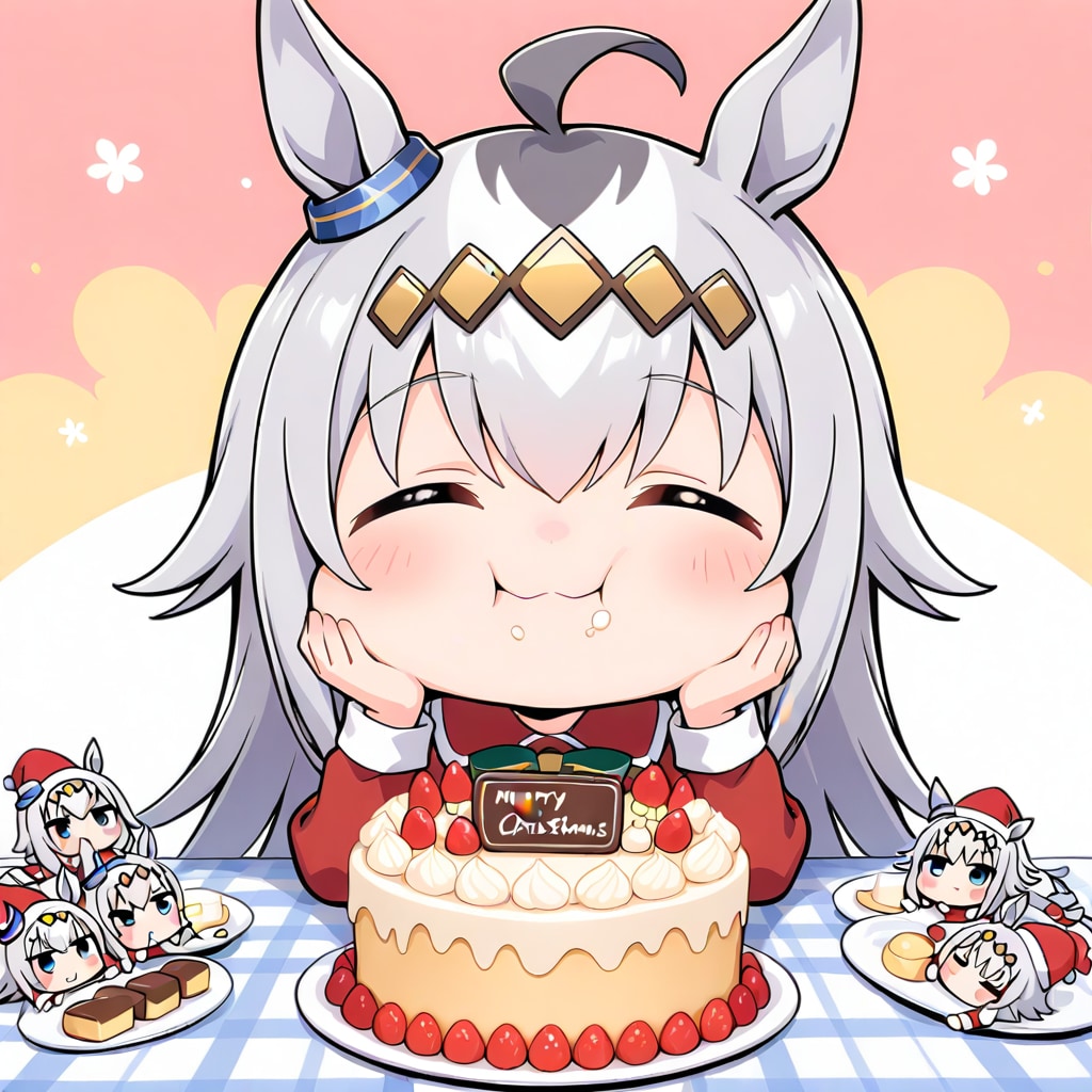 クリスマスケーキ独り占め | の人気AIイラスト・グラビア