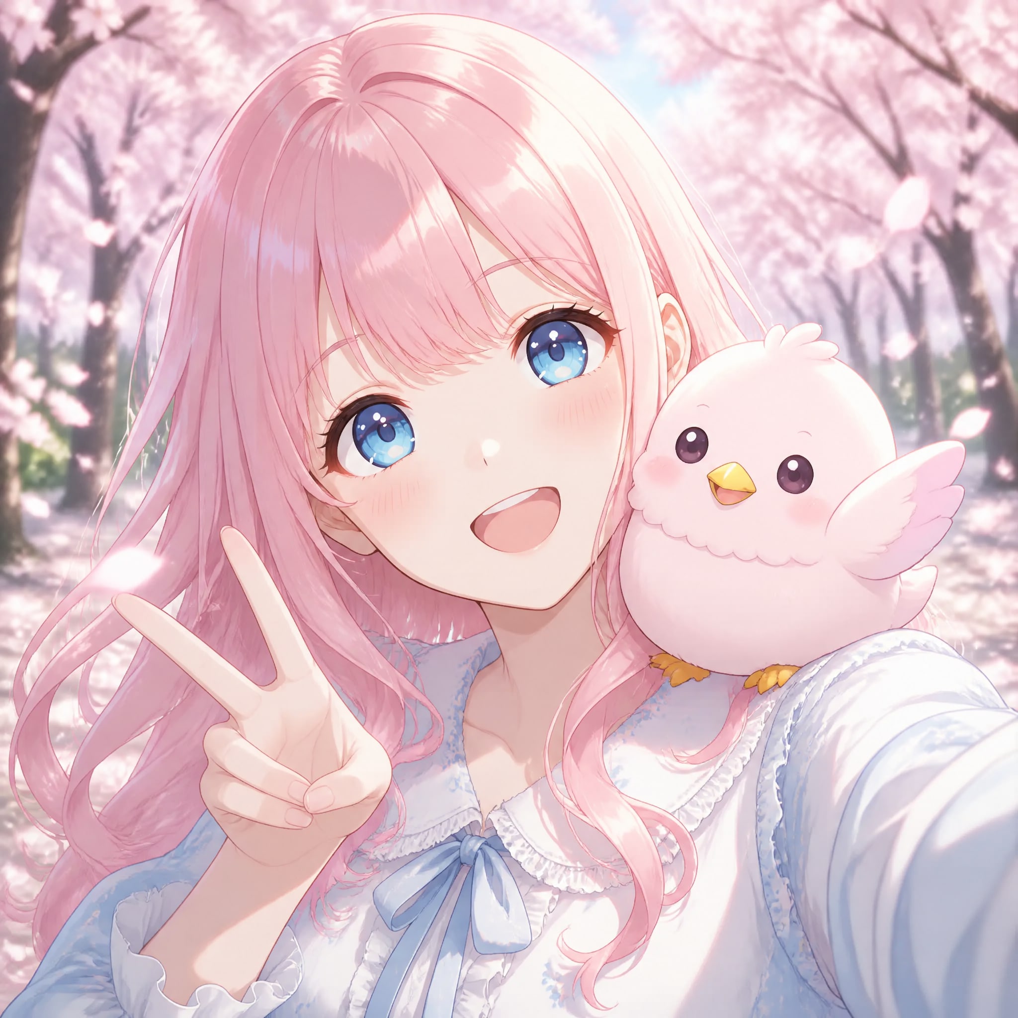 餅家の1/3の純情な感情ちゃんとハイチーズ（１）もふぴよ　GPTimages2.0