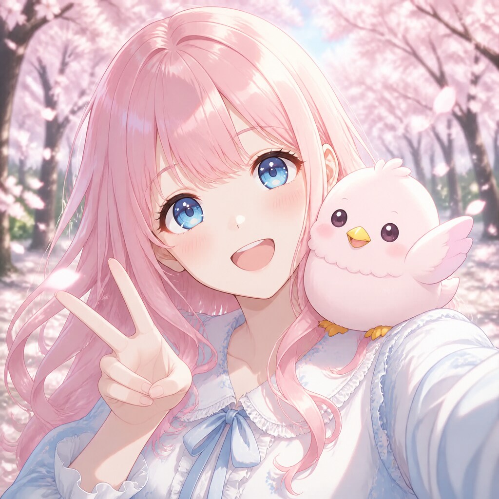 餅家の1/3の純情な感情ちゃんとハイチーズ（１）もふぴよ　GPTimages2.0