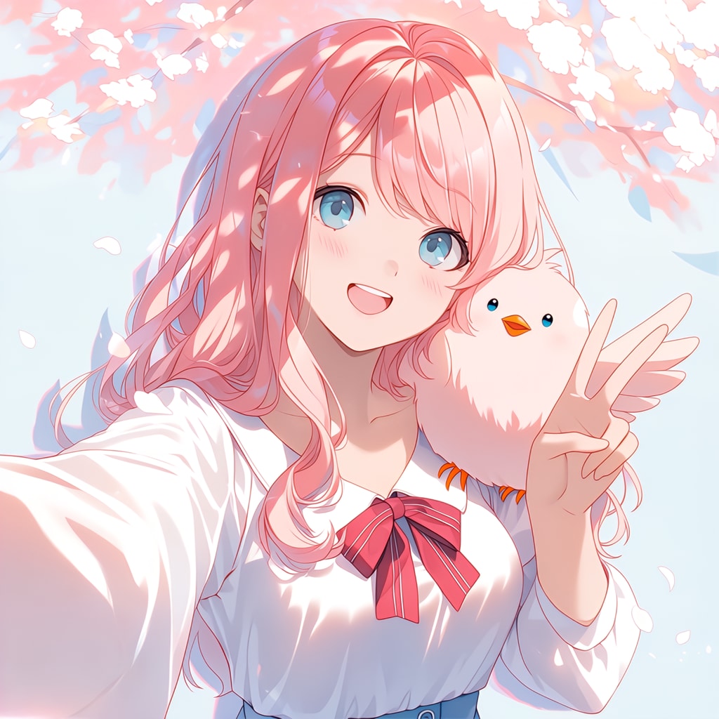 餅家の1/3の純情な感情ちゃんとハイチーズ（１）もふぴよ　GPTimages2.0
