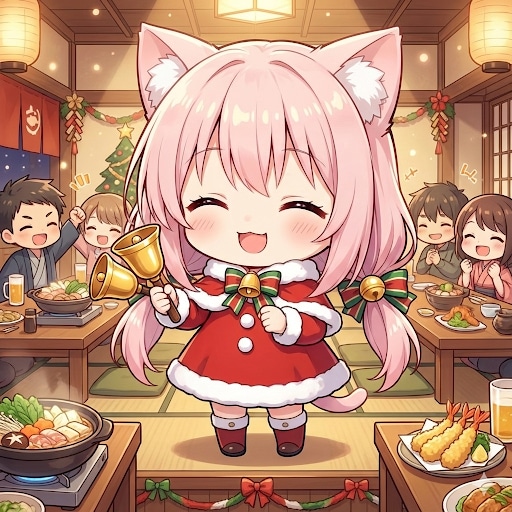 忘年会(クリスマス風) | の人気AIイラスト・グラビア