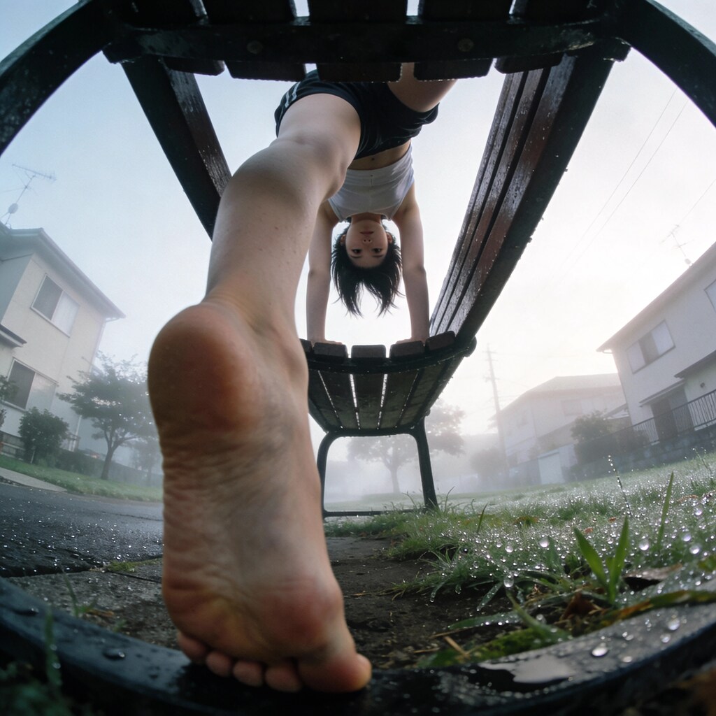 Urban Acrobatics at Night