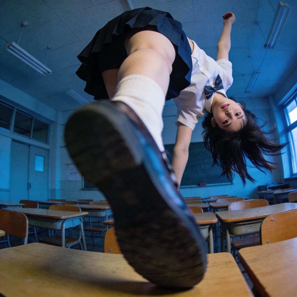 Urban Acrobatics at Night