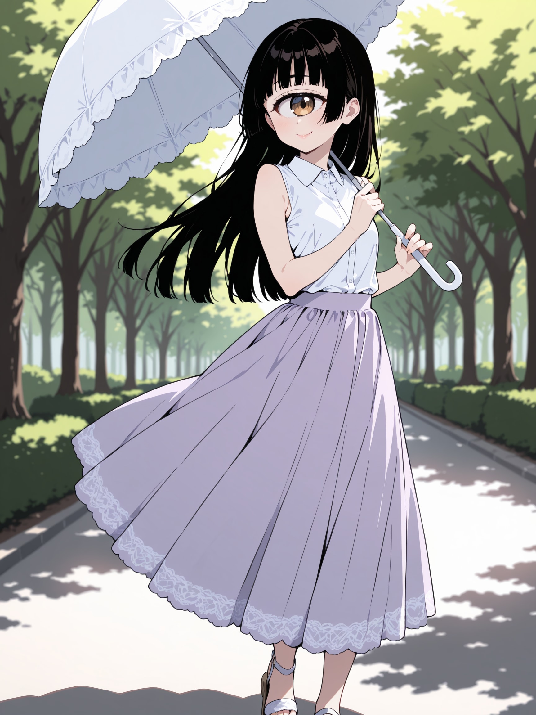 お散歩、愛ちゃん