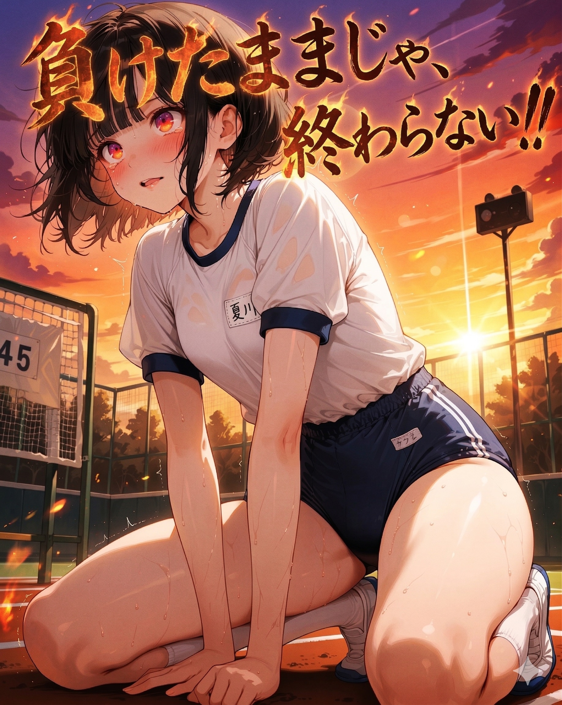 負けたままじゃ終わらない‼️ ~ 黒髪ボブのブルマ娘１０３ ~