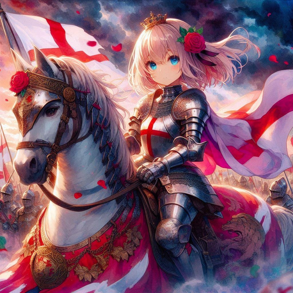 戦場の赤薔薇の騎士