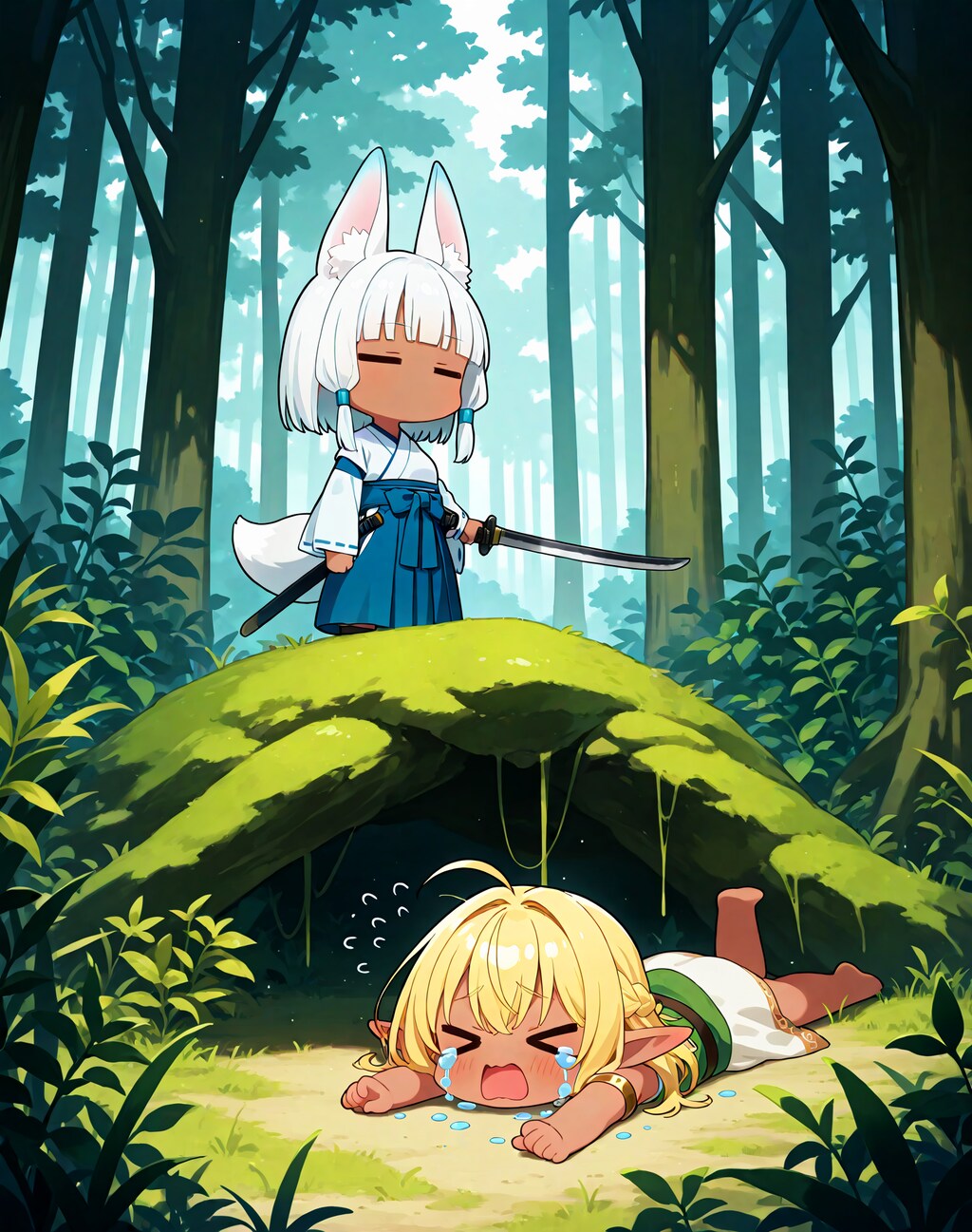 エルフ討伐白狐ちゃん