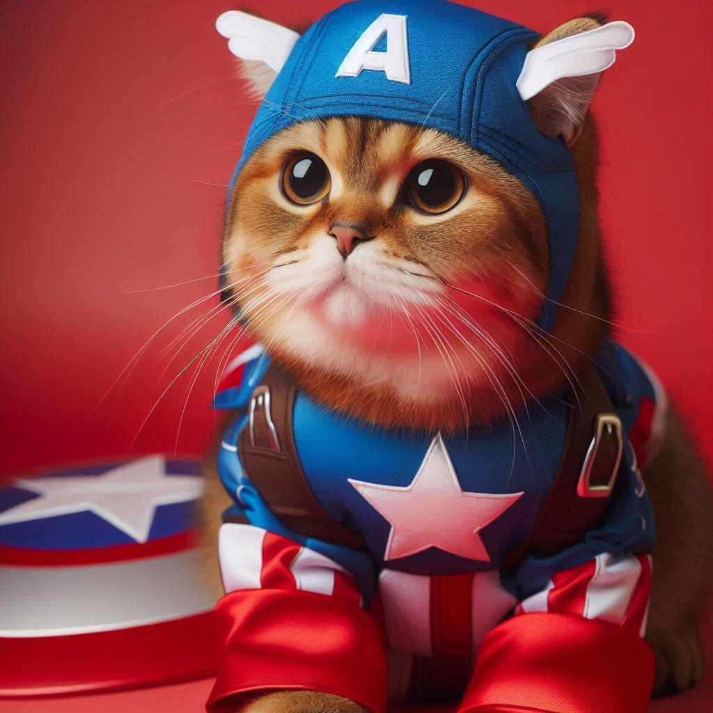 キャップを被った猫 | の人気AIイラスト・グラビア