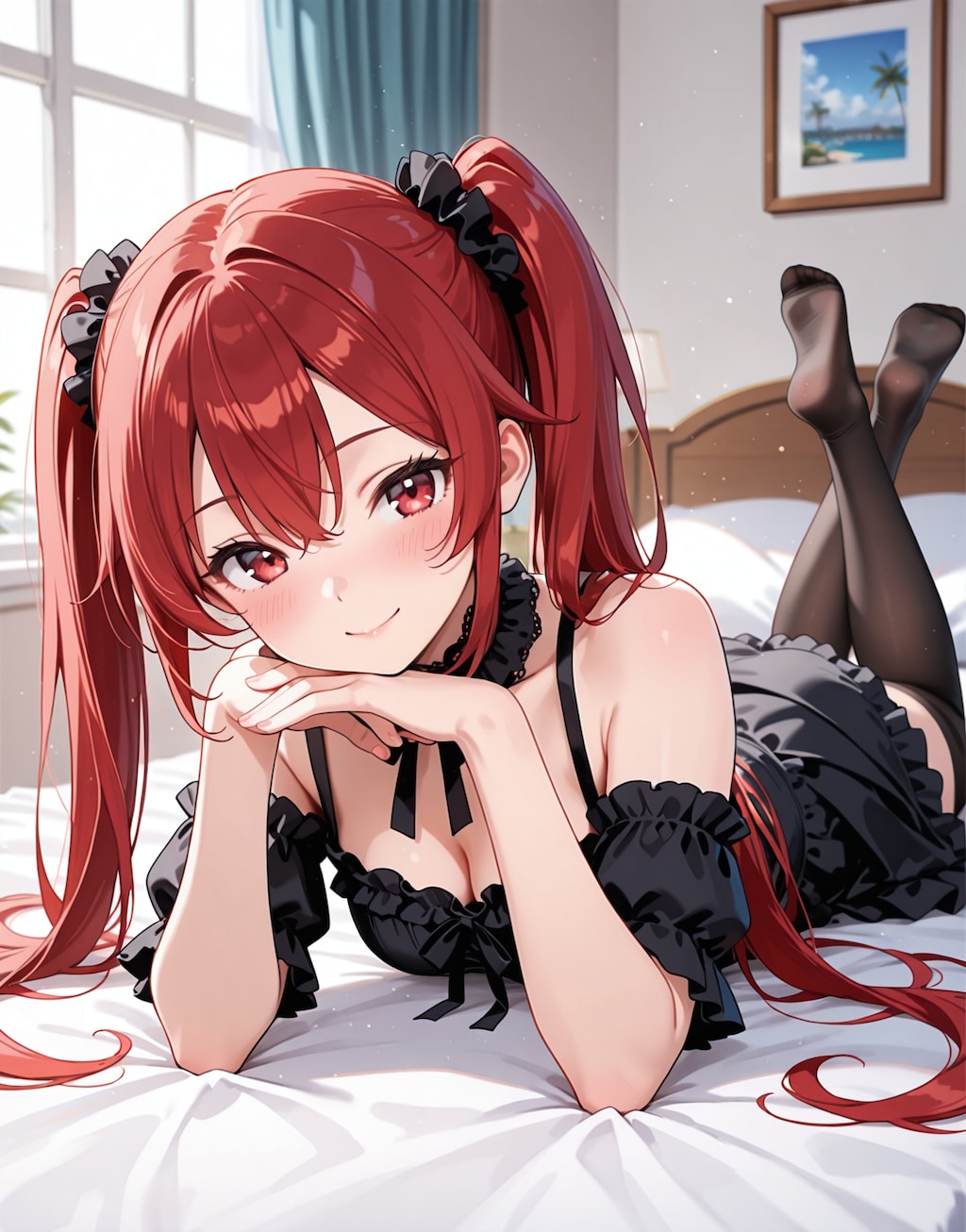 寝転がりゴスロリちゃん②