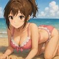 海で蟹さんと 3枚目