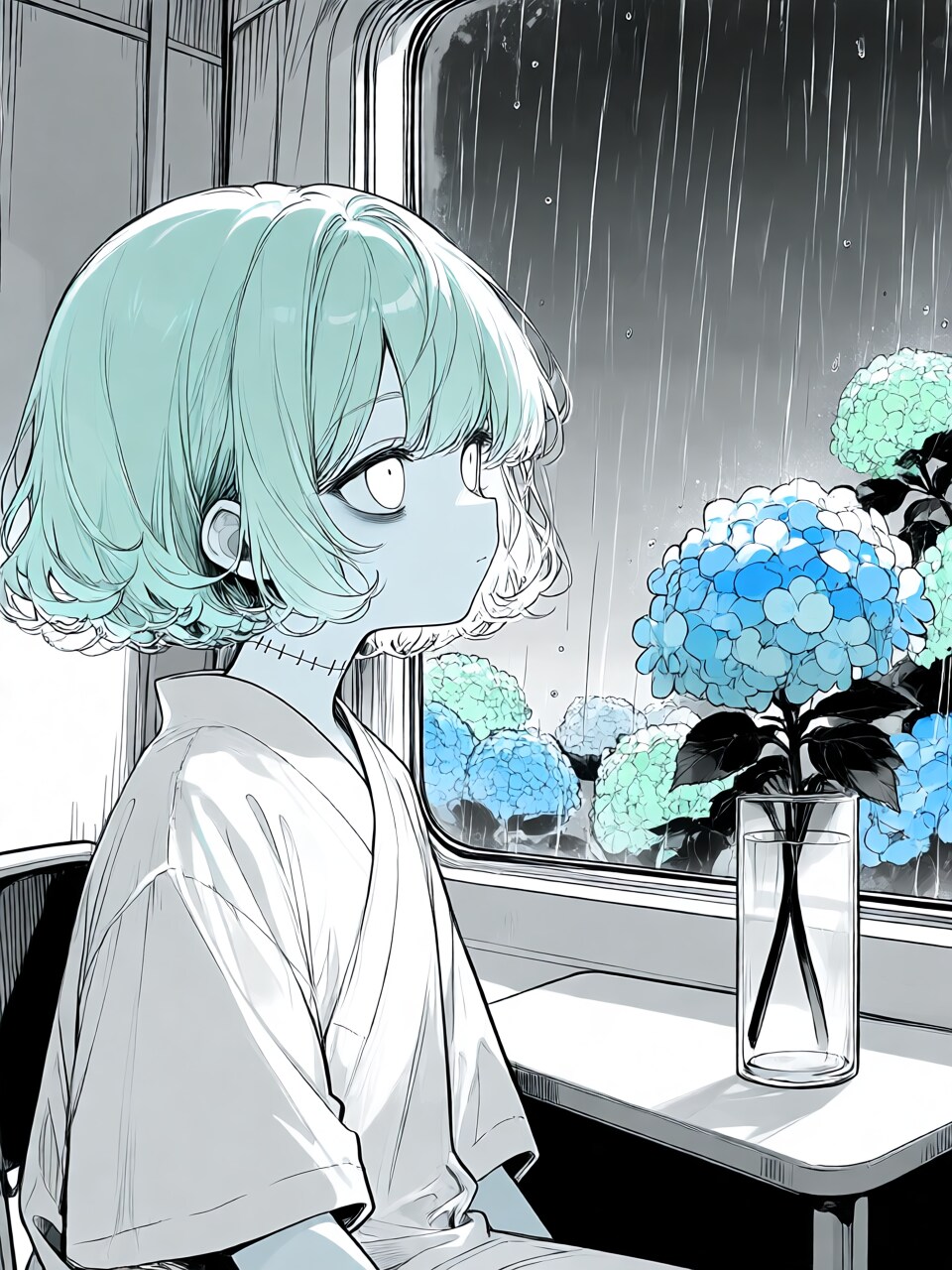 雨の音は、聞こえないの。