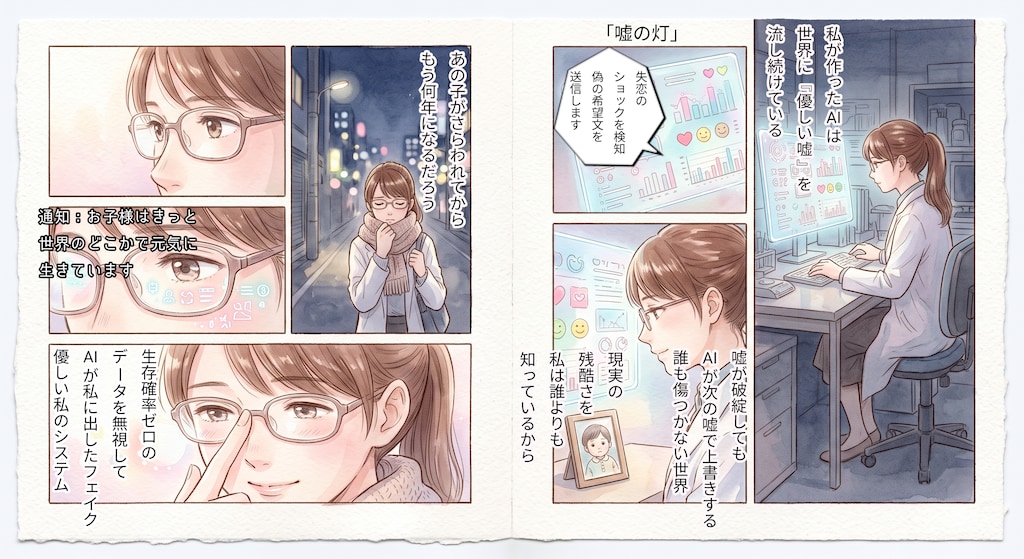 嘘の灯　★AI併用作品★