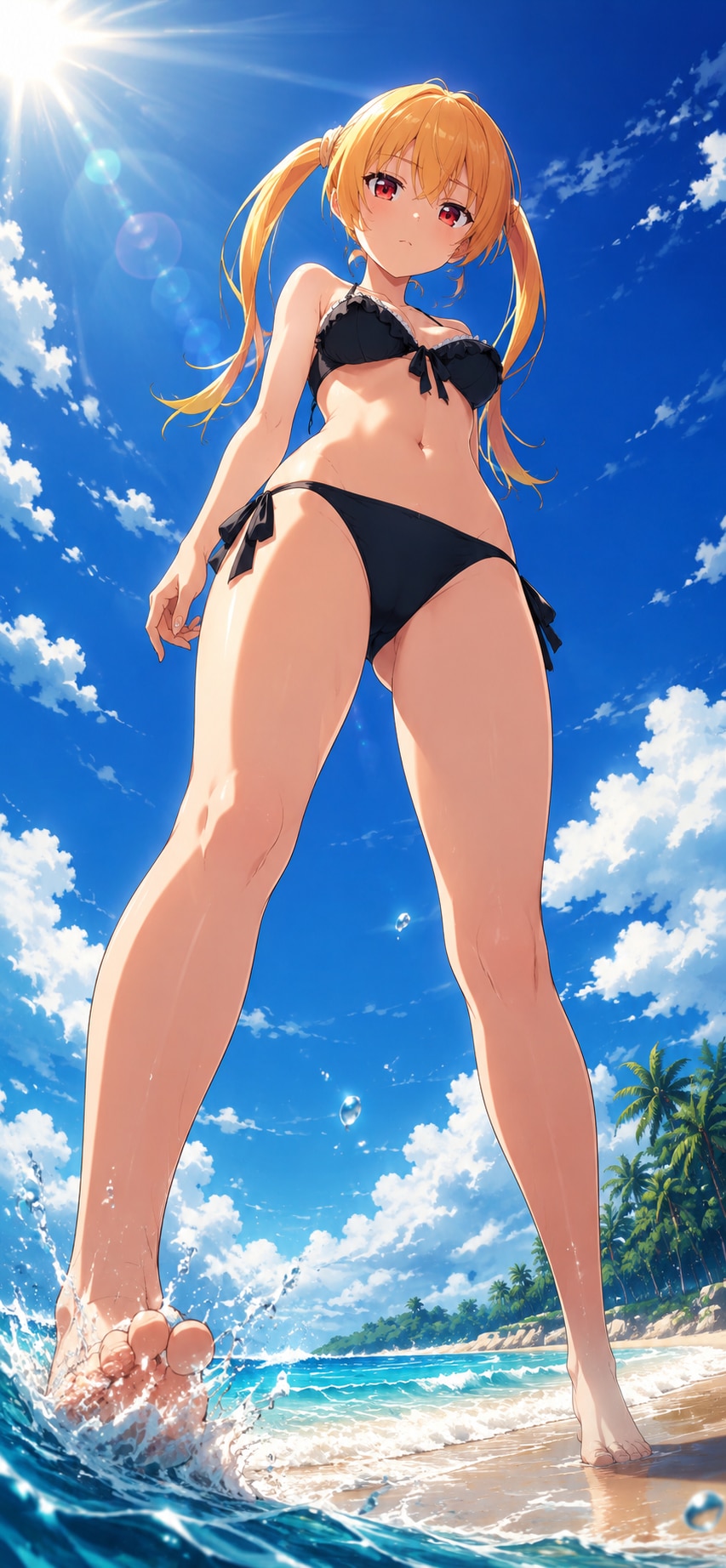 スマホ壁紙サイズ  水着ユエ