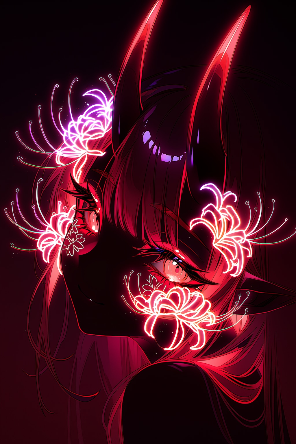 ネオンに咲く鬼娘