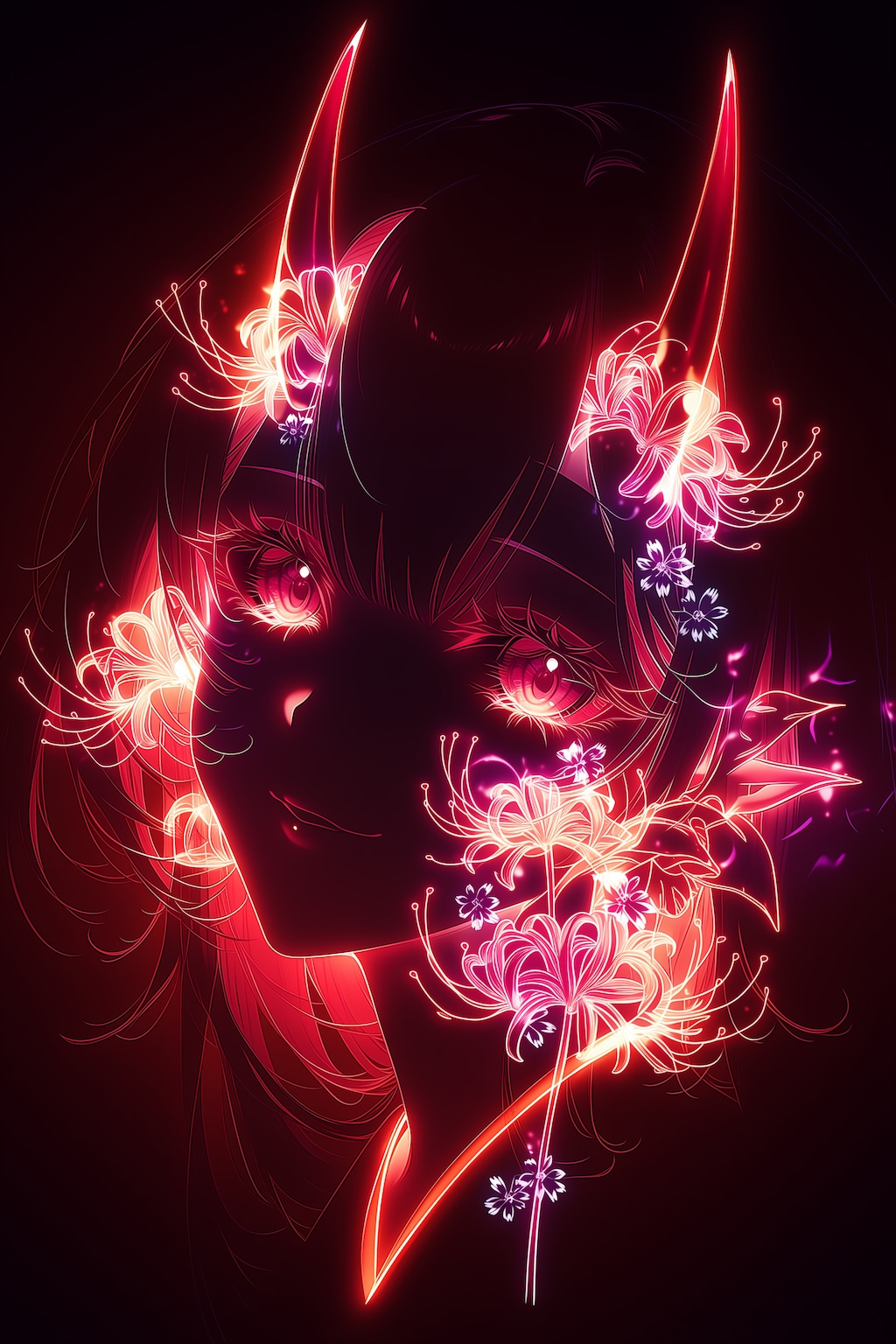 ネオンに咲く鬼娘