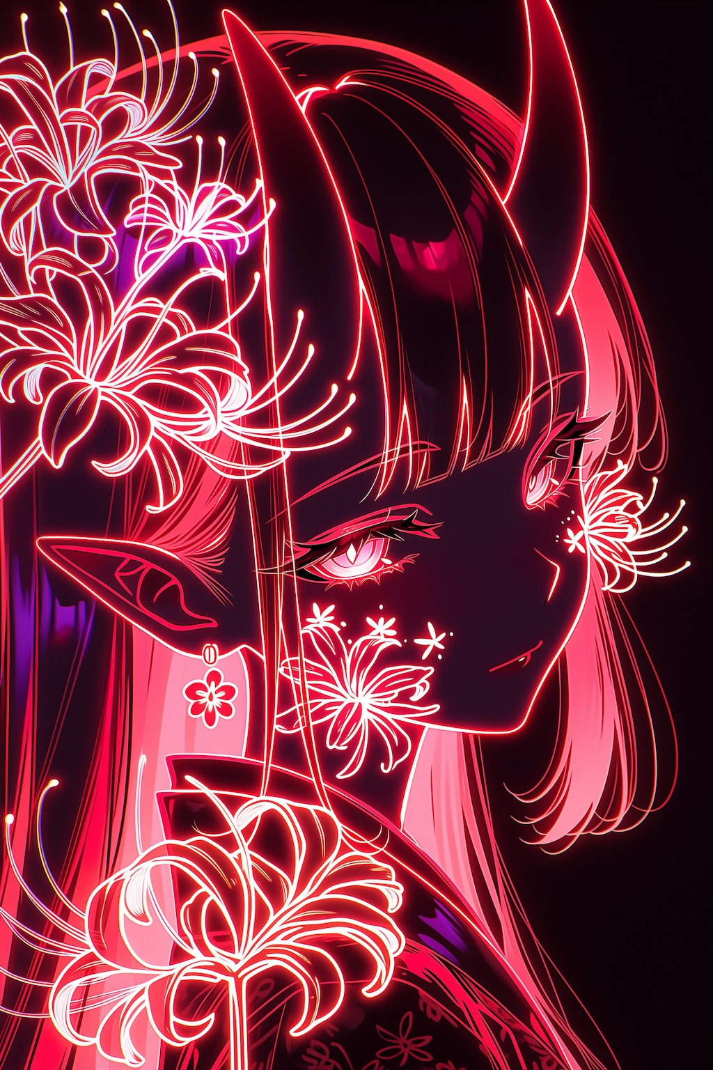 ネオンに咲く鬼娘