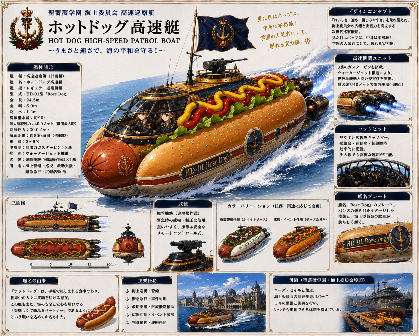 海上委員会高速巡察艇 ホットドッグ高速艇
