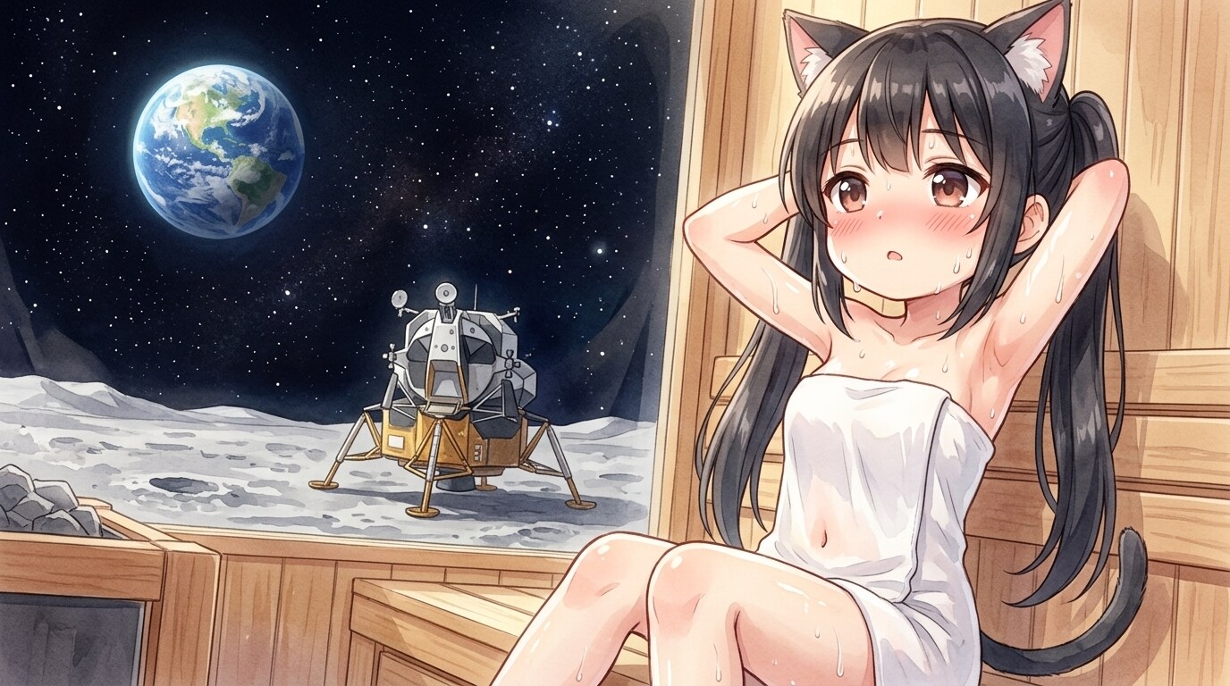 黒ツイにゃん。3月7日 #サウナの日 #サウナ健康の日