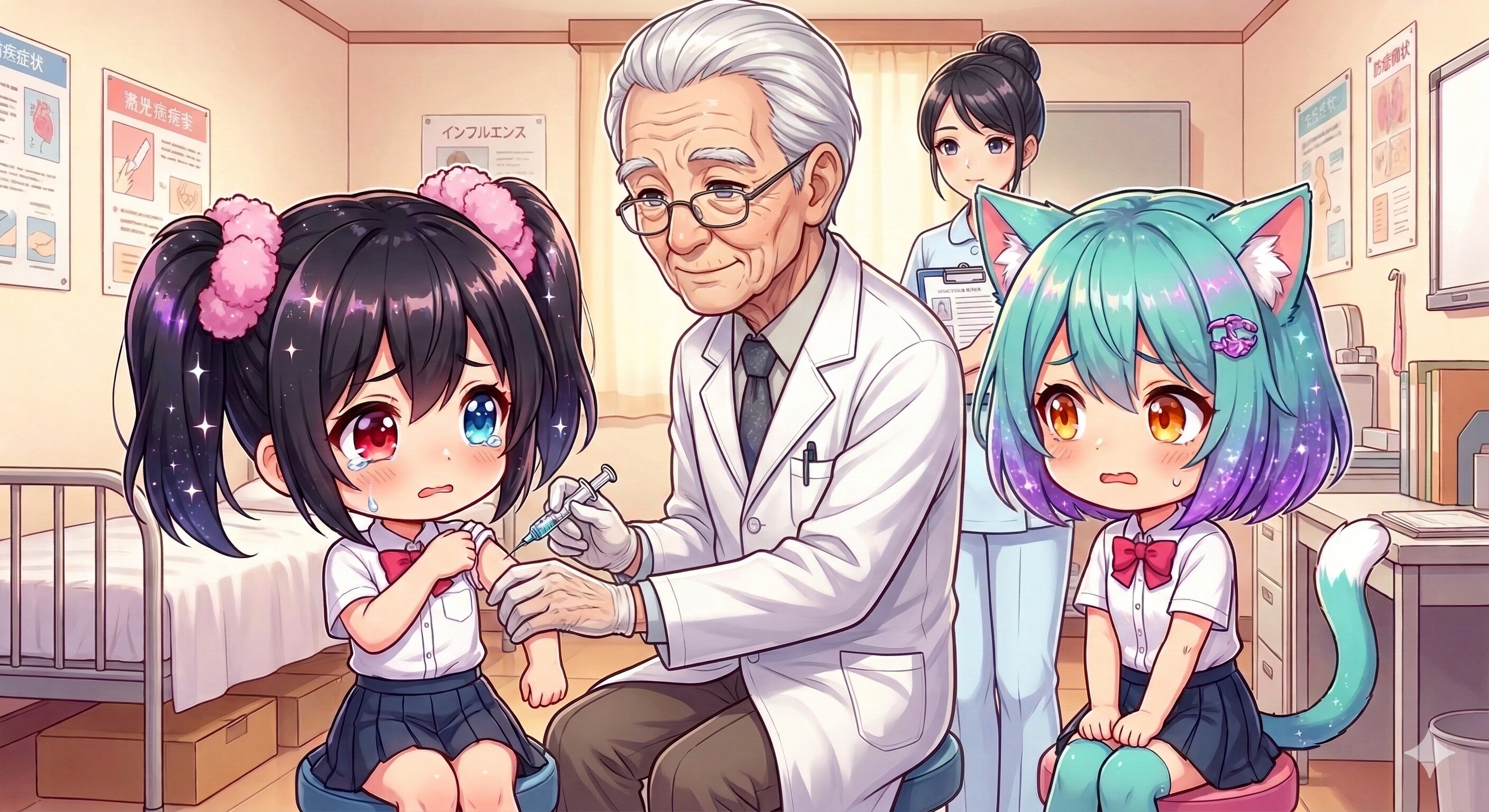 保健室で予防接種💉 | の人気AIイラスト・グラビア