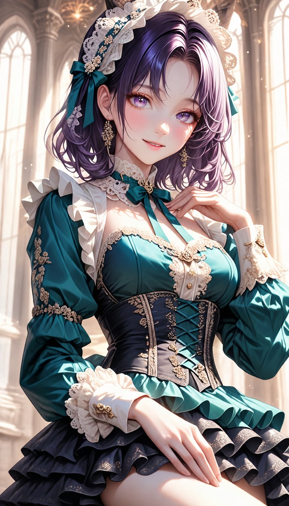 ドレス姿の美女