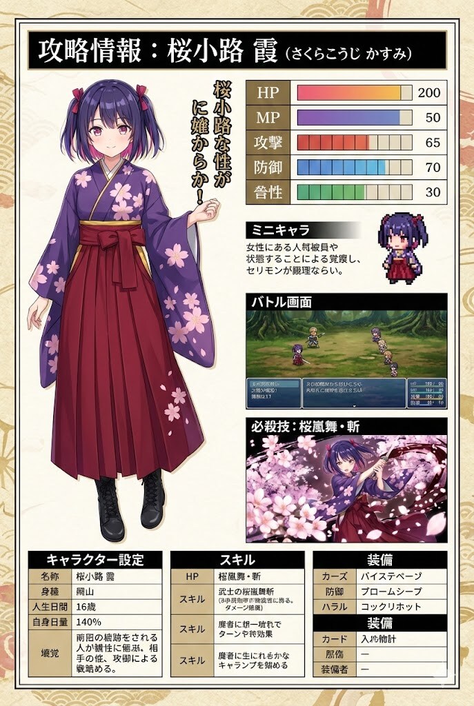 桜小路霞（らしい）
