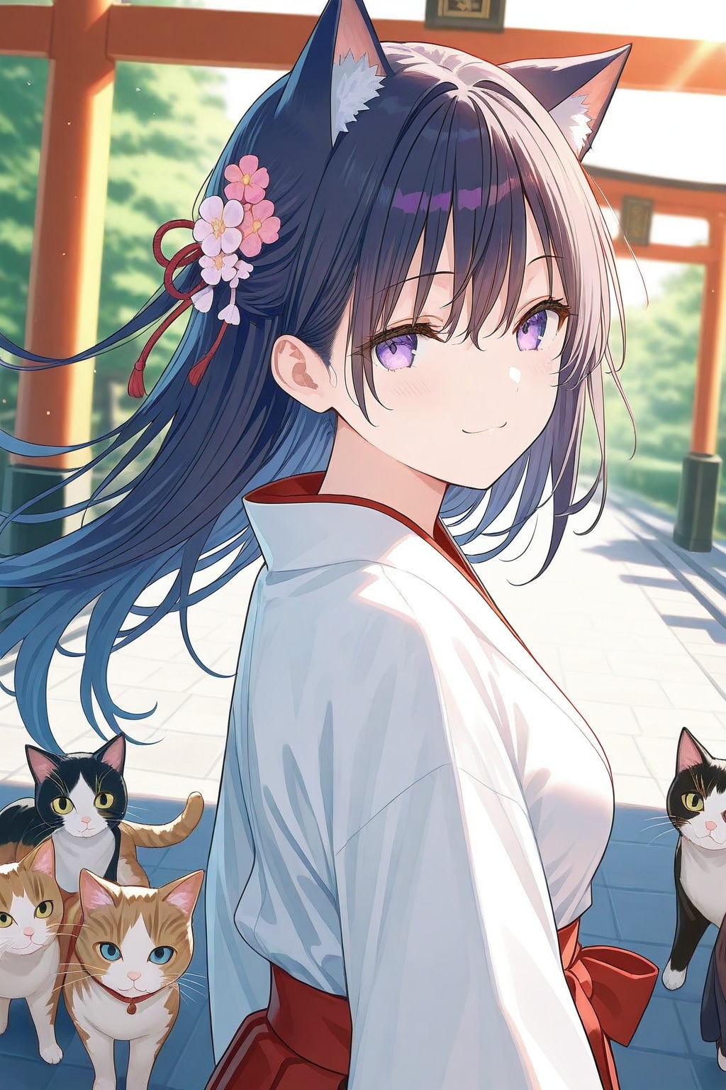 ねこさんに出待ちされました