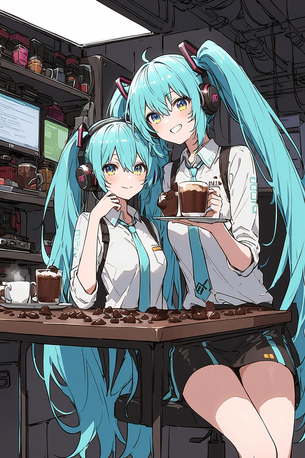 ２人のココアタイム | の人気AIイラスト・グラビア