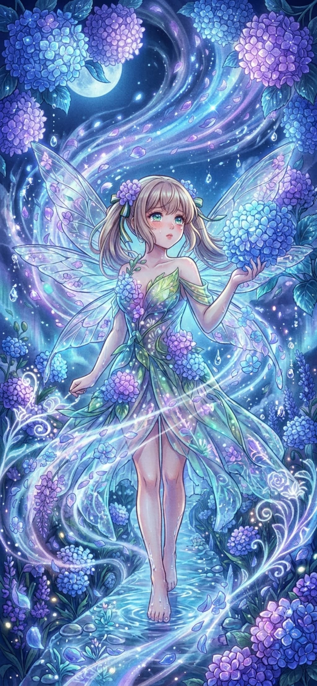 『零（こぼ）れた月光、私を消し去る花の封印（メタモルフォーゼ）』