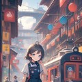 旅をする小さな女の子 5枚目