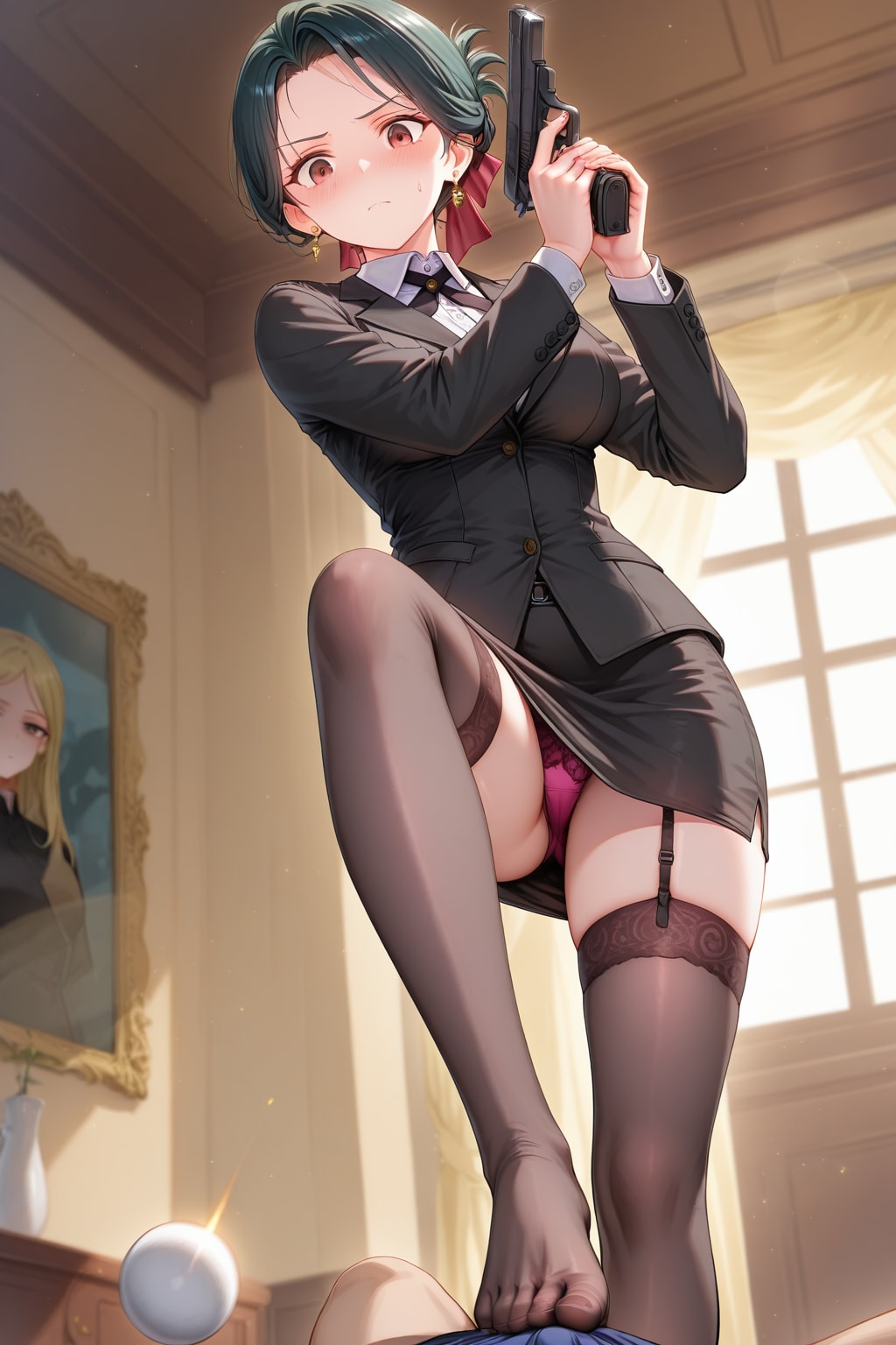 ガーター踏みつけ