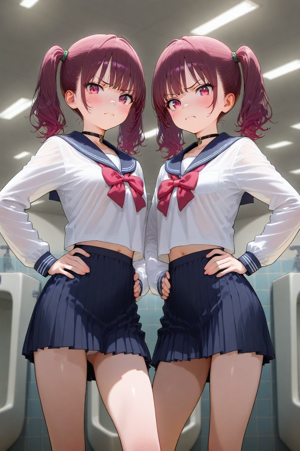 男子トイレで喧嘩