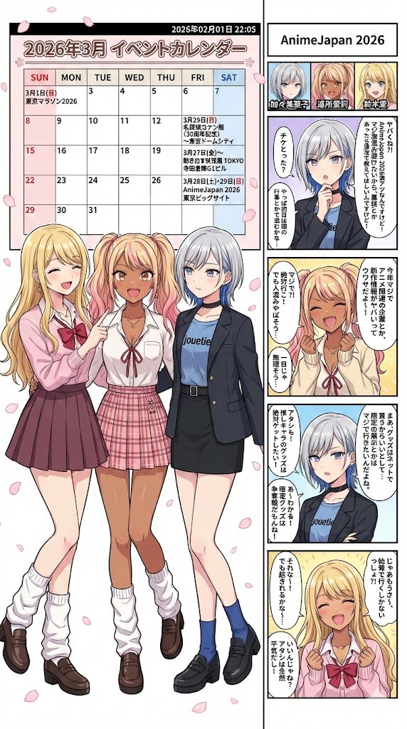毎日漫画　来月のイベントニュース