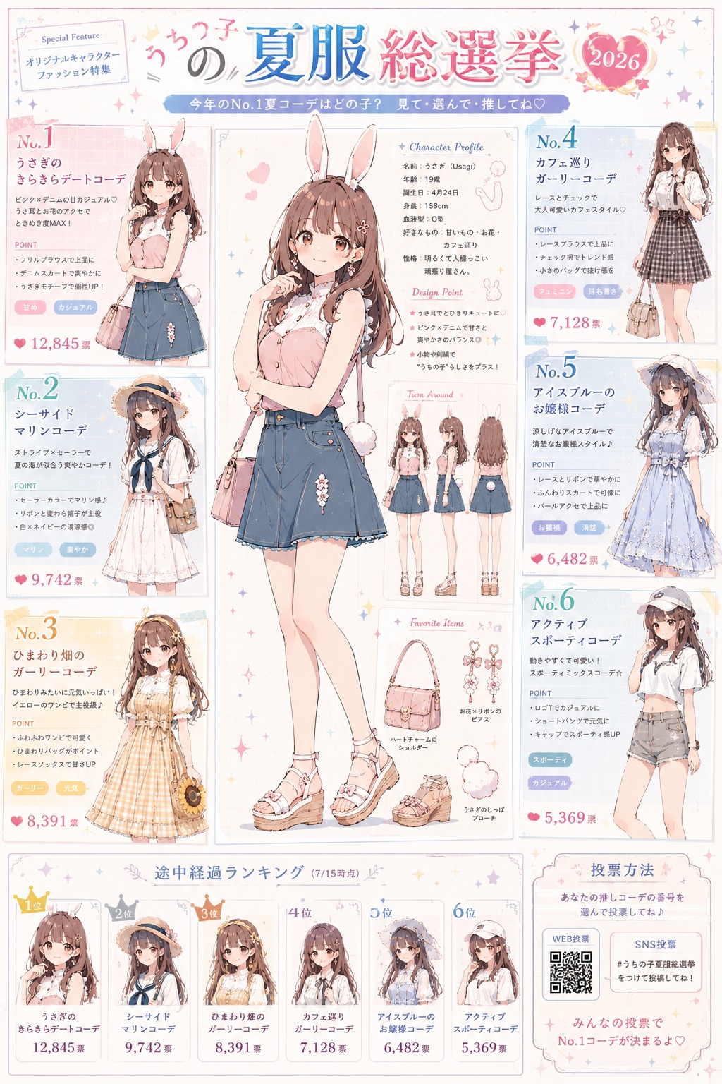 ChatGTPさんに夏服コーデ作ってもらいました