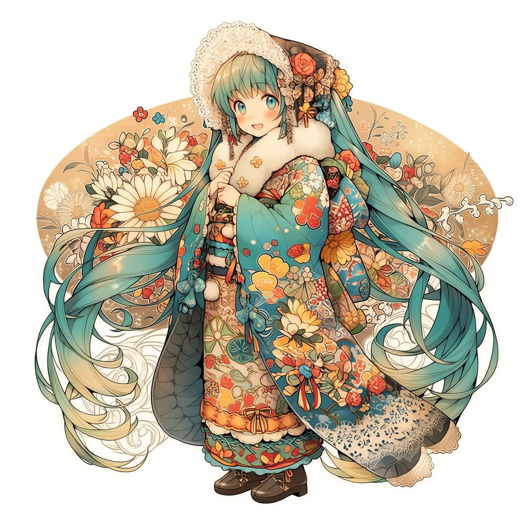 furisode Miku | の人気AIイラスト・グラビア