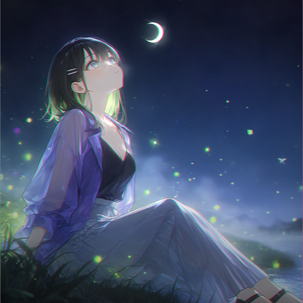 月が綺麗...