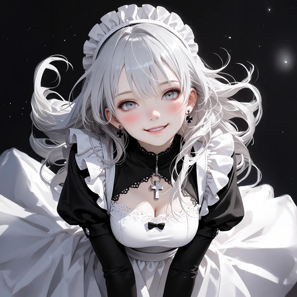 メイドは見ちゃった『坊ちゃん…』 | の人気AIイラスト・グラビア