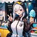 lovely Penguin with ice cream truck 2枚目