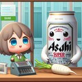 銀行でたくさんおろそうとしているビールと小さな女の子 6枚目