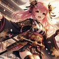 戦国武将風少女 4枚目