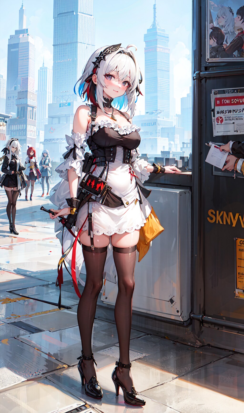 銀髪っ子　近未来