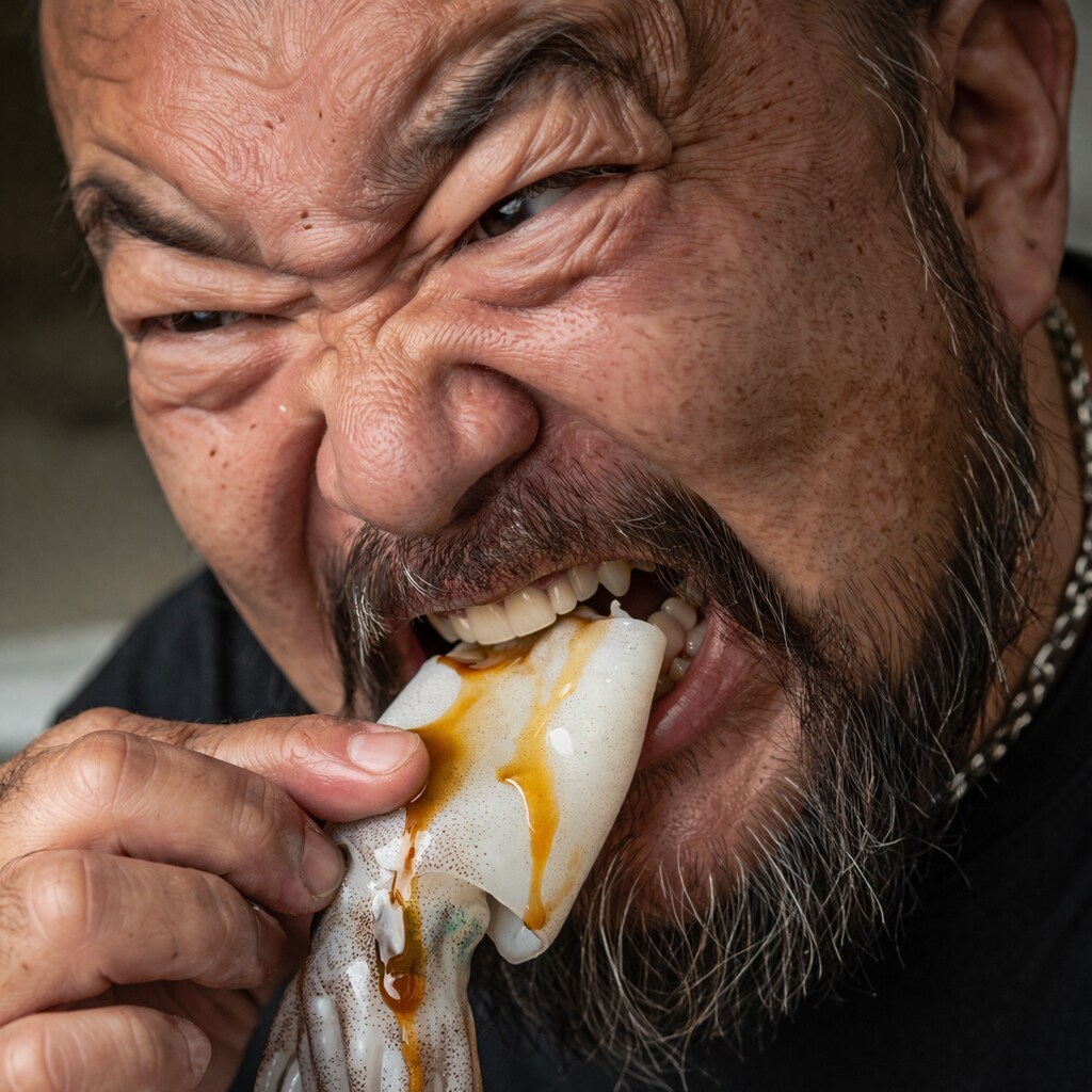 いかれたイカの食い方