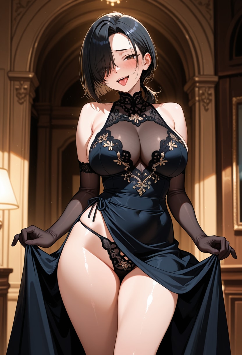 照れながら