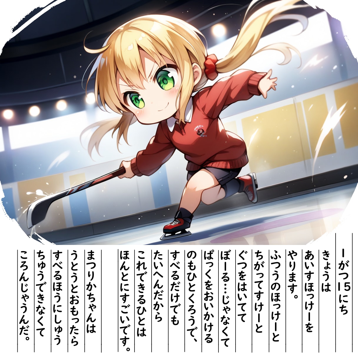 【絵日記】あいすほっけーだよ | の人気AIイラスト・グラビア